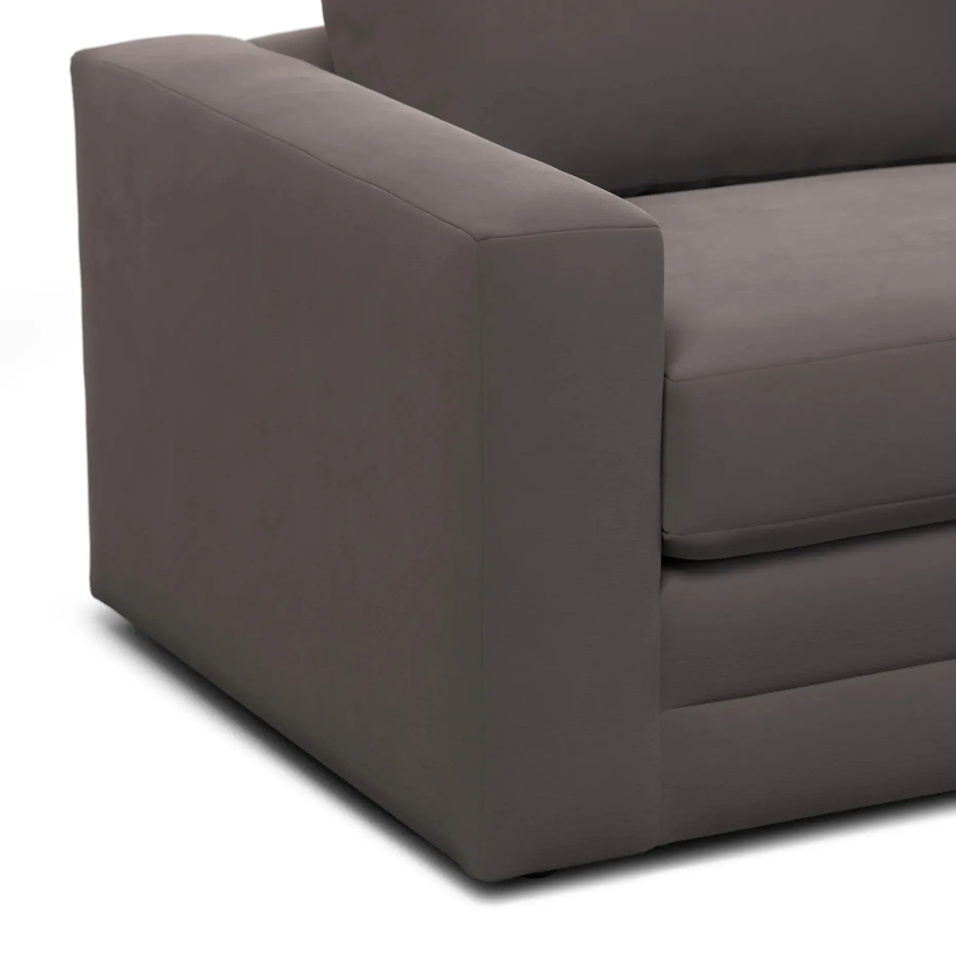 Riley 84" Velvet Sofa - Hale Warm Gray