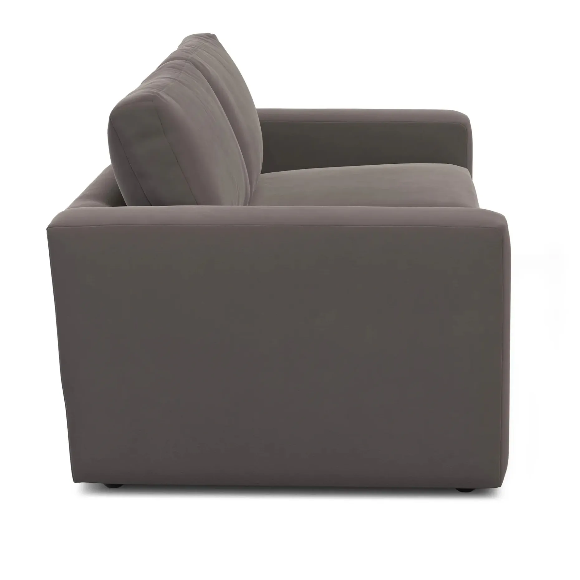 Riley 84" Velvet Sofa - Hale Warm Gray