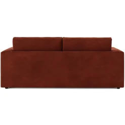 Riley 84" Velvet Storage Sofa - Hale Rust