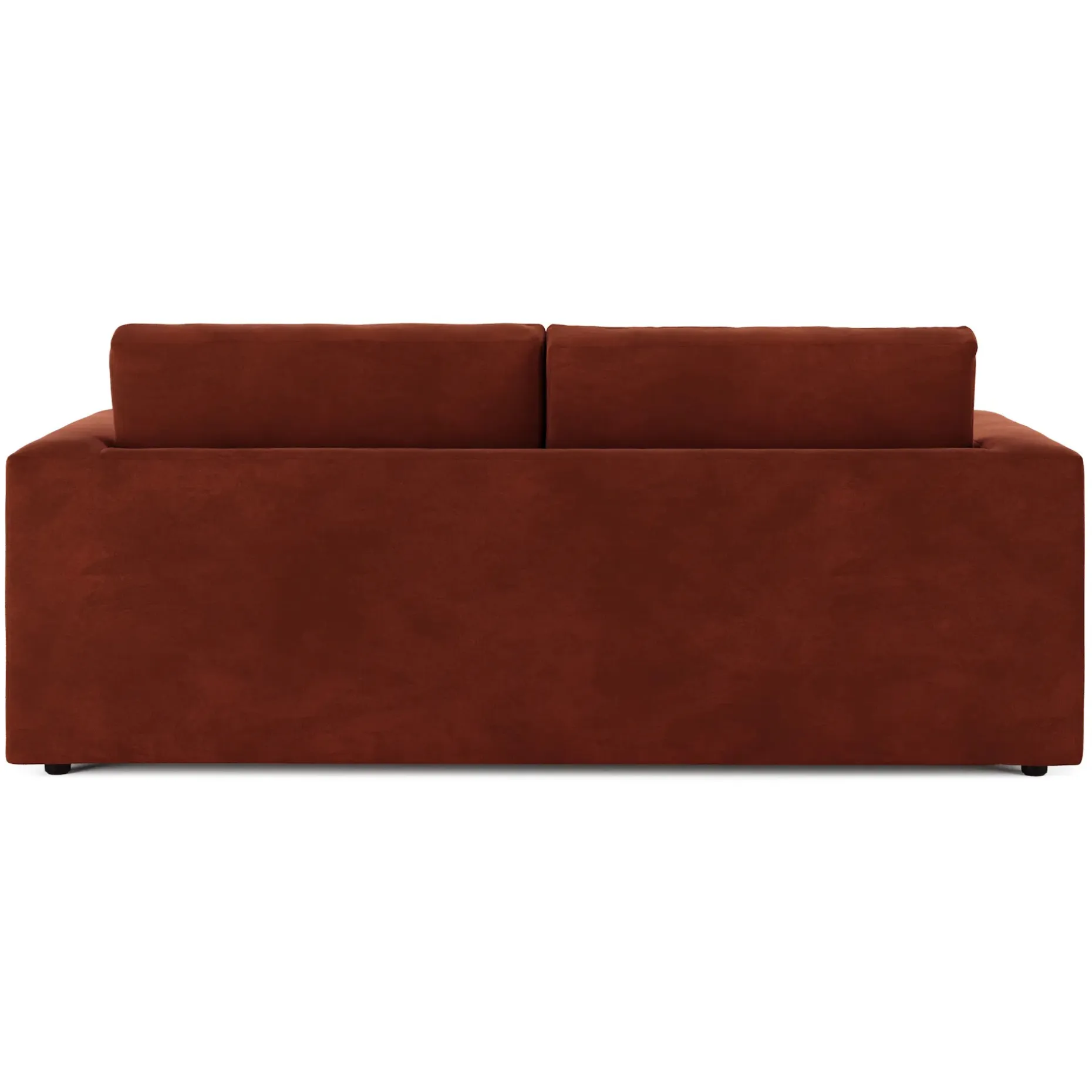 Riley 84" Velvet Storage Sofa - Hale Rust