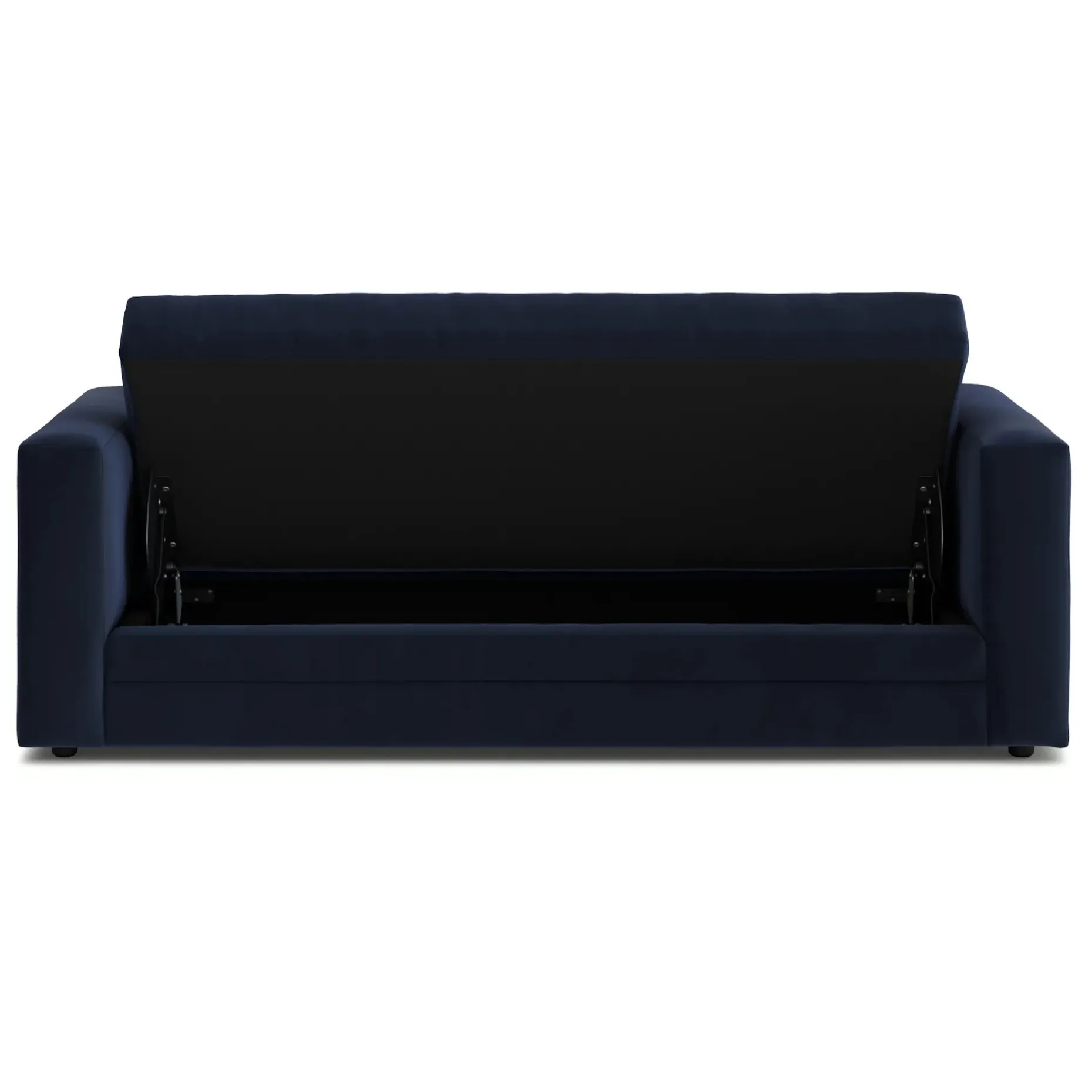 Riley 84" Velvet Storage Sofa - Hale Ink