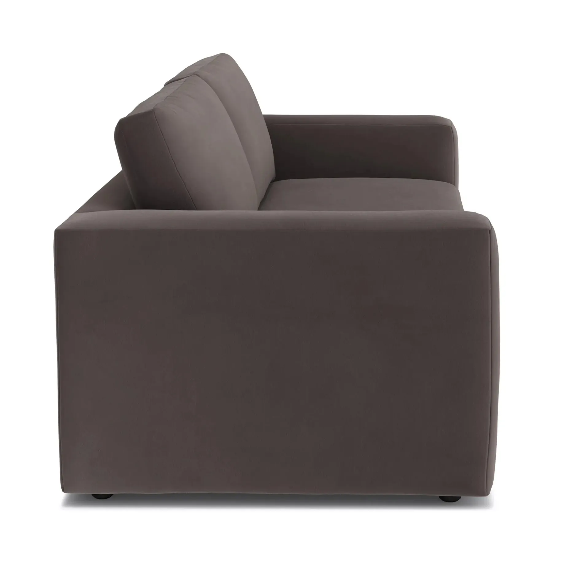 Riley 84" Velvet Storage Sofa - Hale Warm Gray