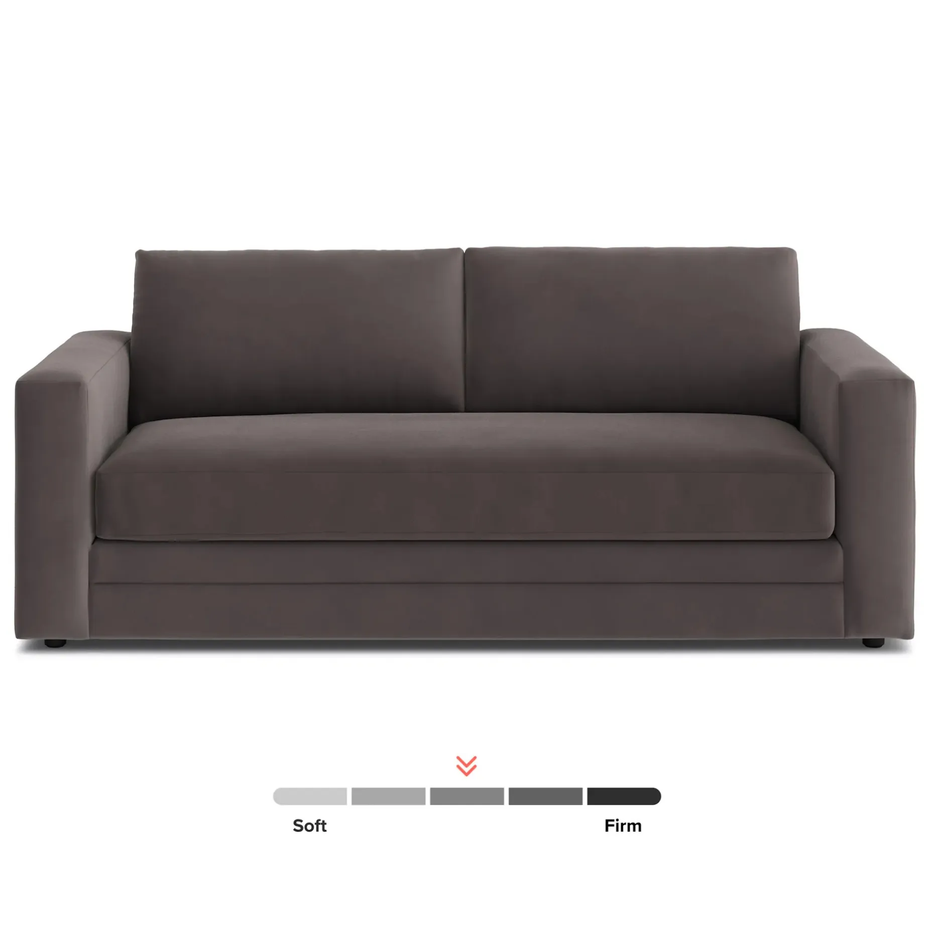 Riley 84" Velvet Storage Sofa - Hale Warm Gray