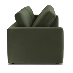 Riley 84" Velvet Storage Sofa - Hale Fir Green
