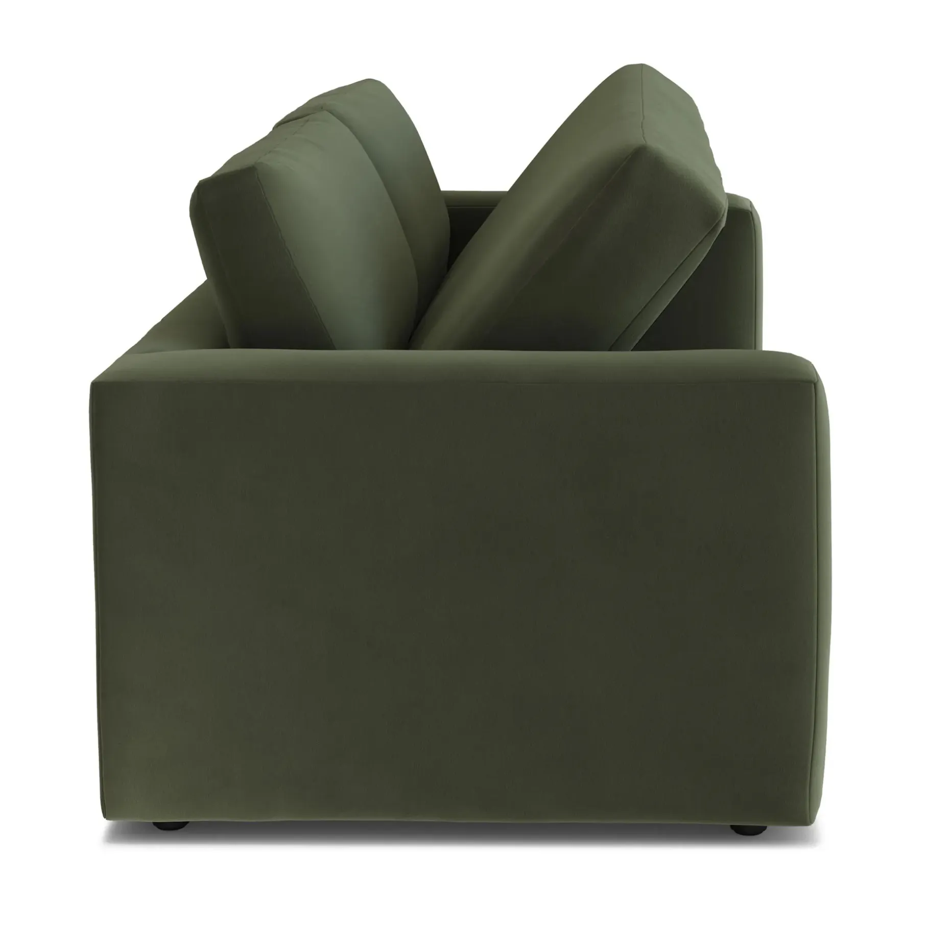 Riley 84" Velvet Storage Sofa - Hale Fir Green