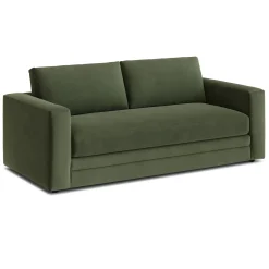 Riley 84" Velvet Storage Sofa - Hale Fir Green