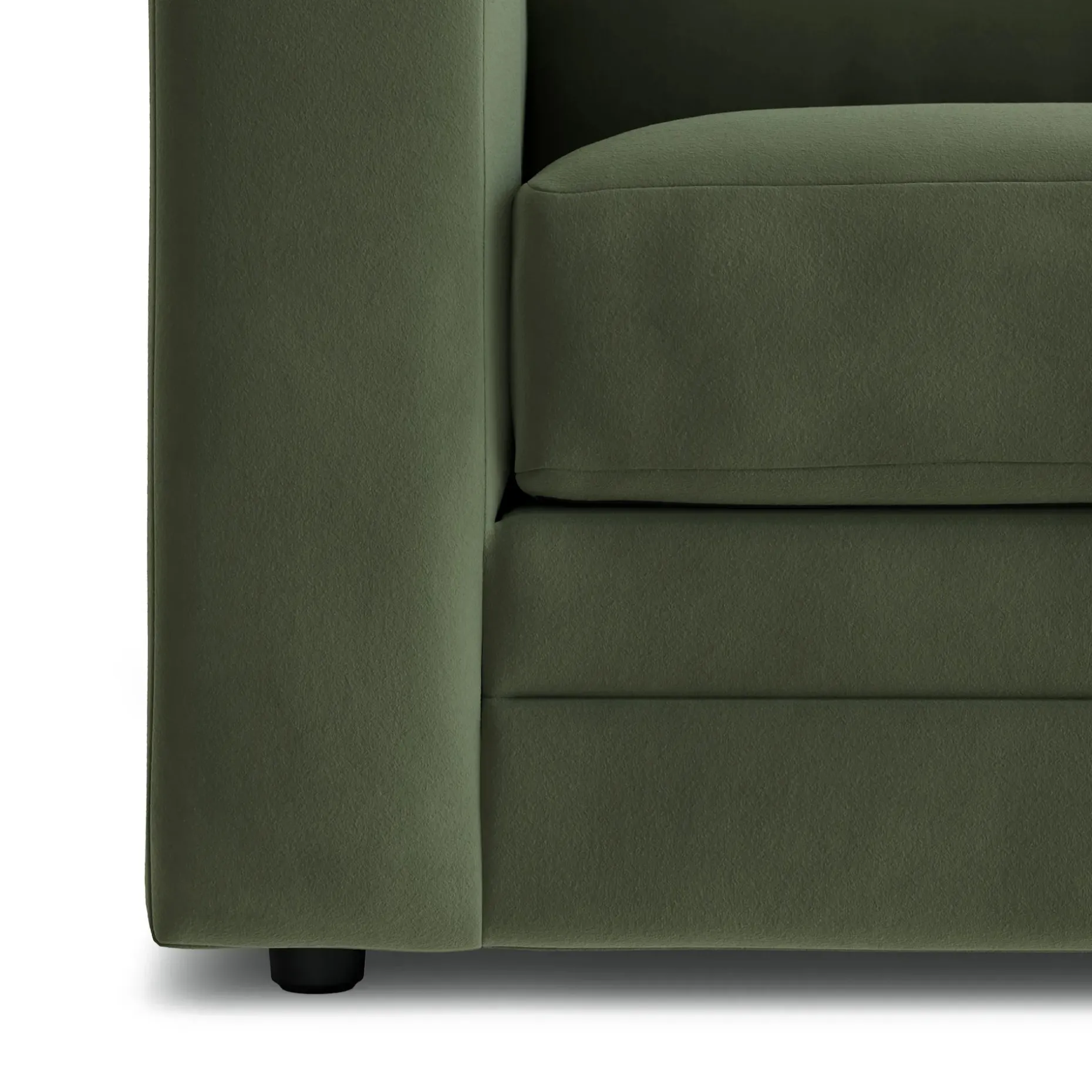 Riley 84" Velvet Storage Sofa - Hale Fir Green