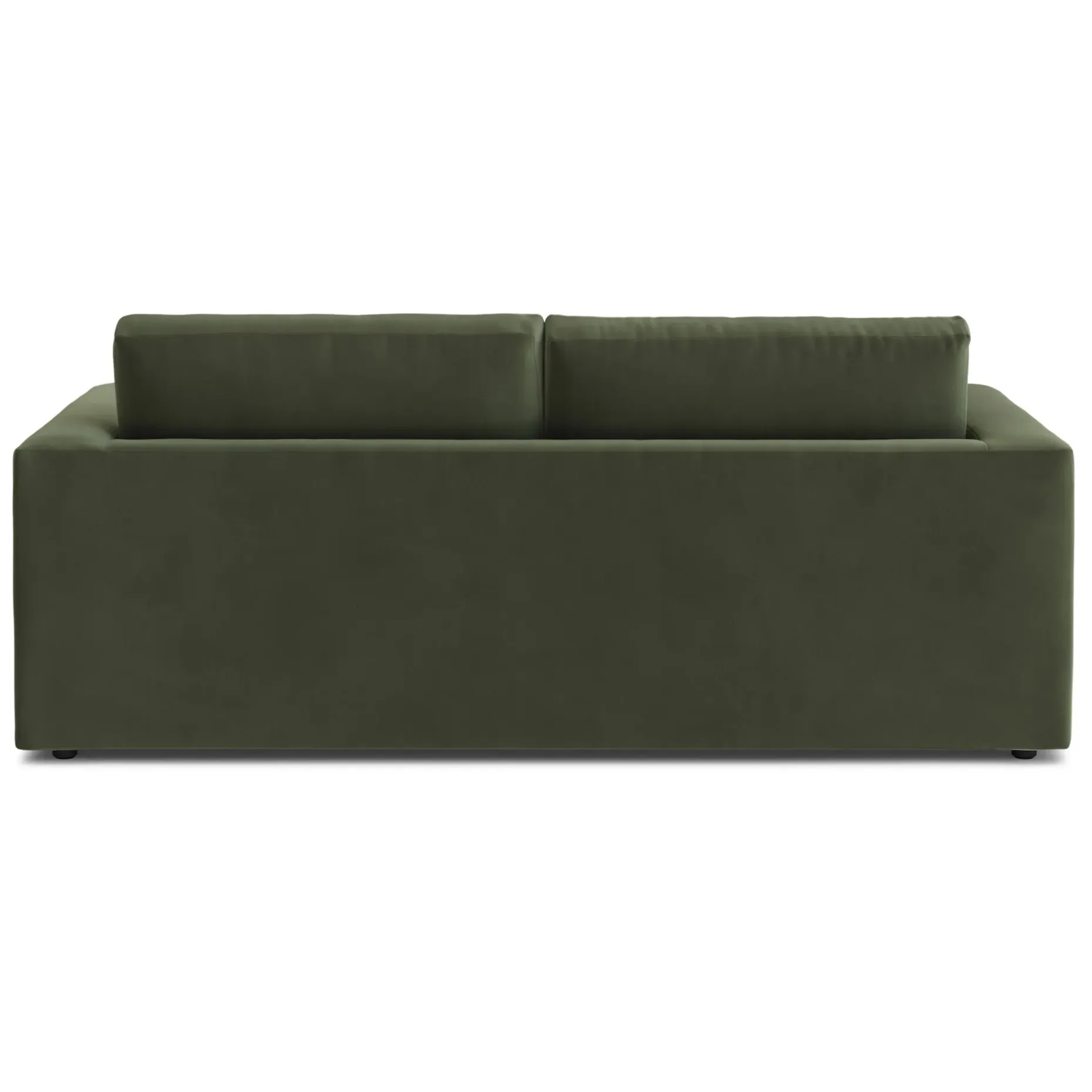 Riley 84" Velvet Storage Sofa - Hale Fir Green