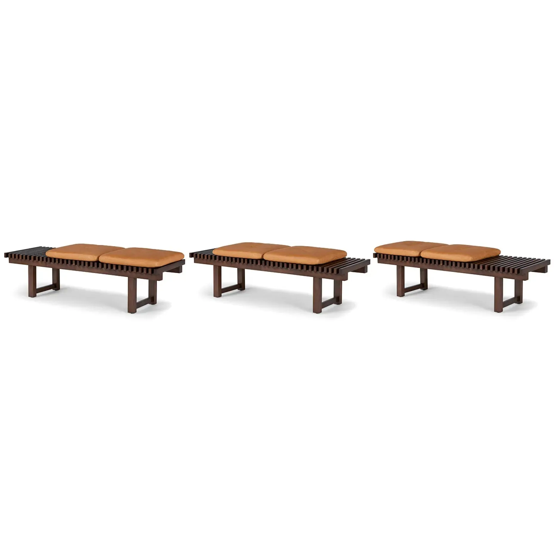 Ripa 59" Leather Bench - Charme Tan
