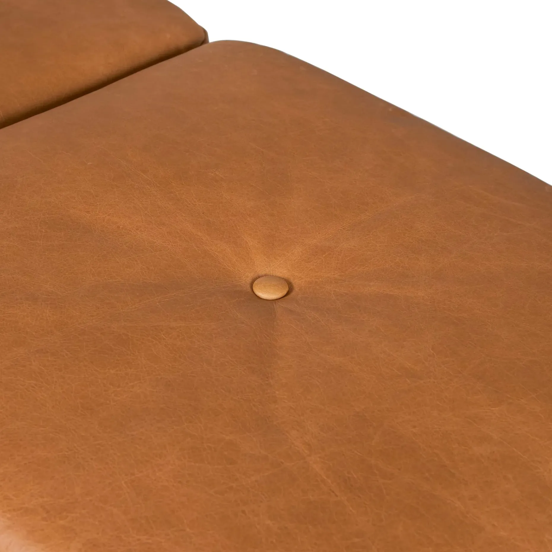 Ripa 59" Leather Bench - Charme Tan