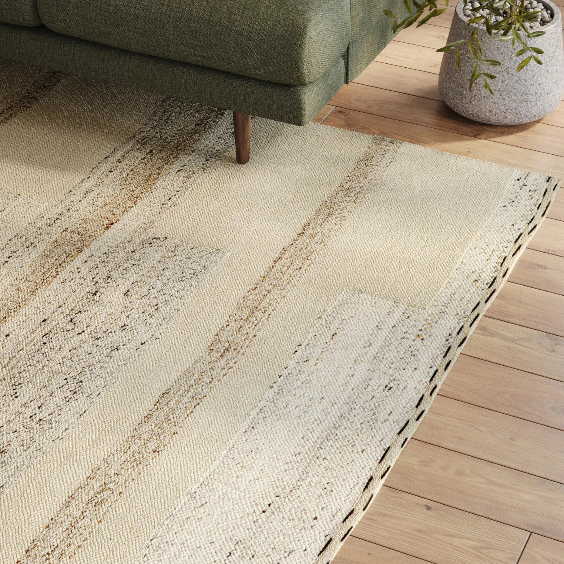 Riya 8 x 10 Performance Rug - Tonal Shapes