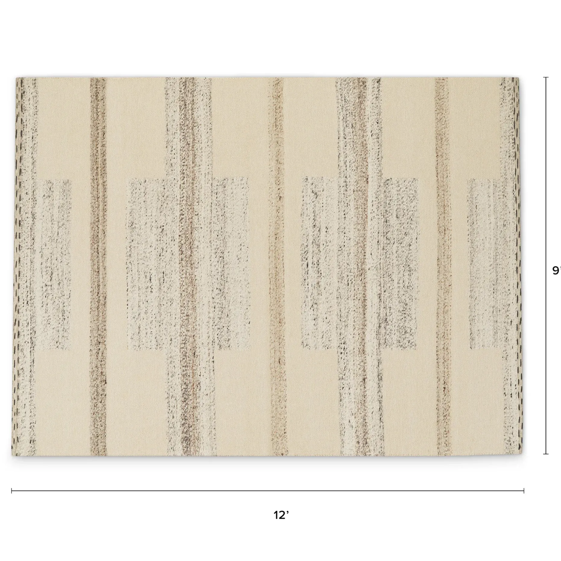Riya 9 x 12 Performance Rug - Tonal Shapes