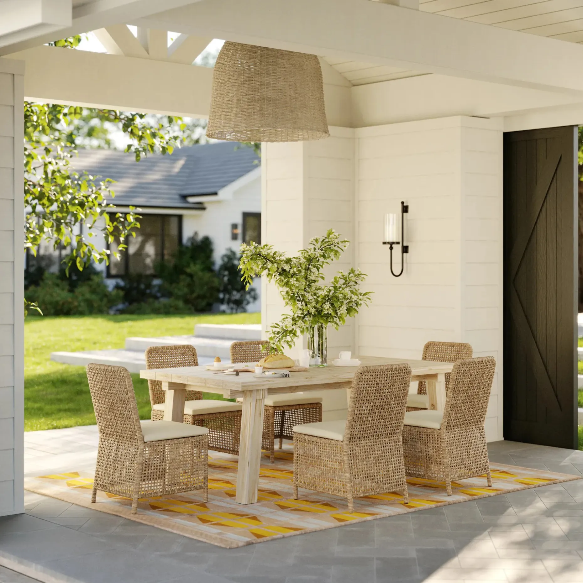 Robbi Outdoor Dining Chair - Dravite Ivory