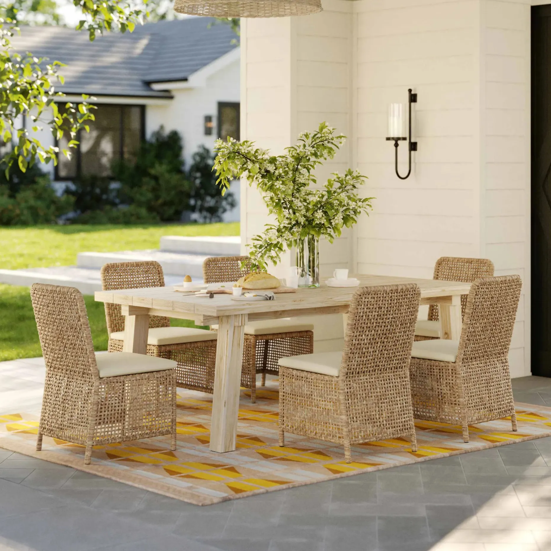Robbi Outdoor Dining Chair - Dravite Ivory
