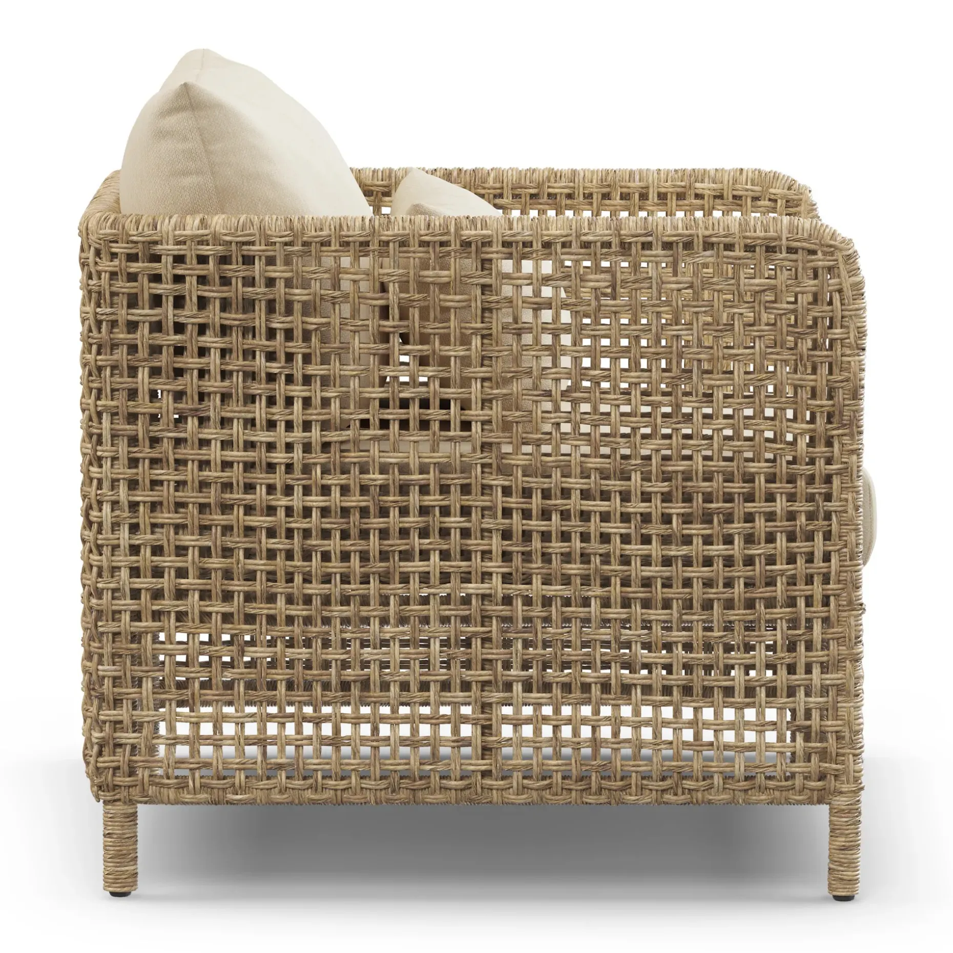 Robbi 32.5" Outdoor Lounge Chair - Dravite Ivory