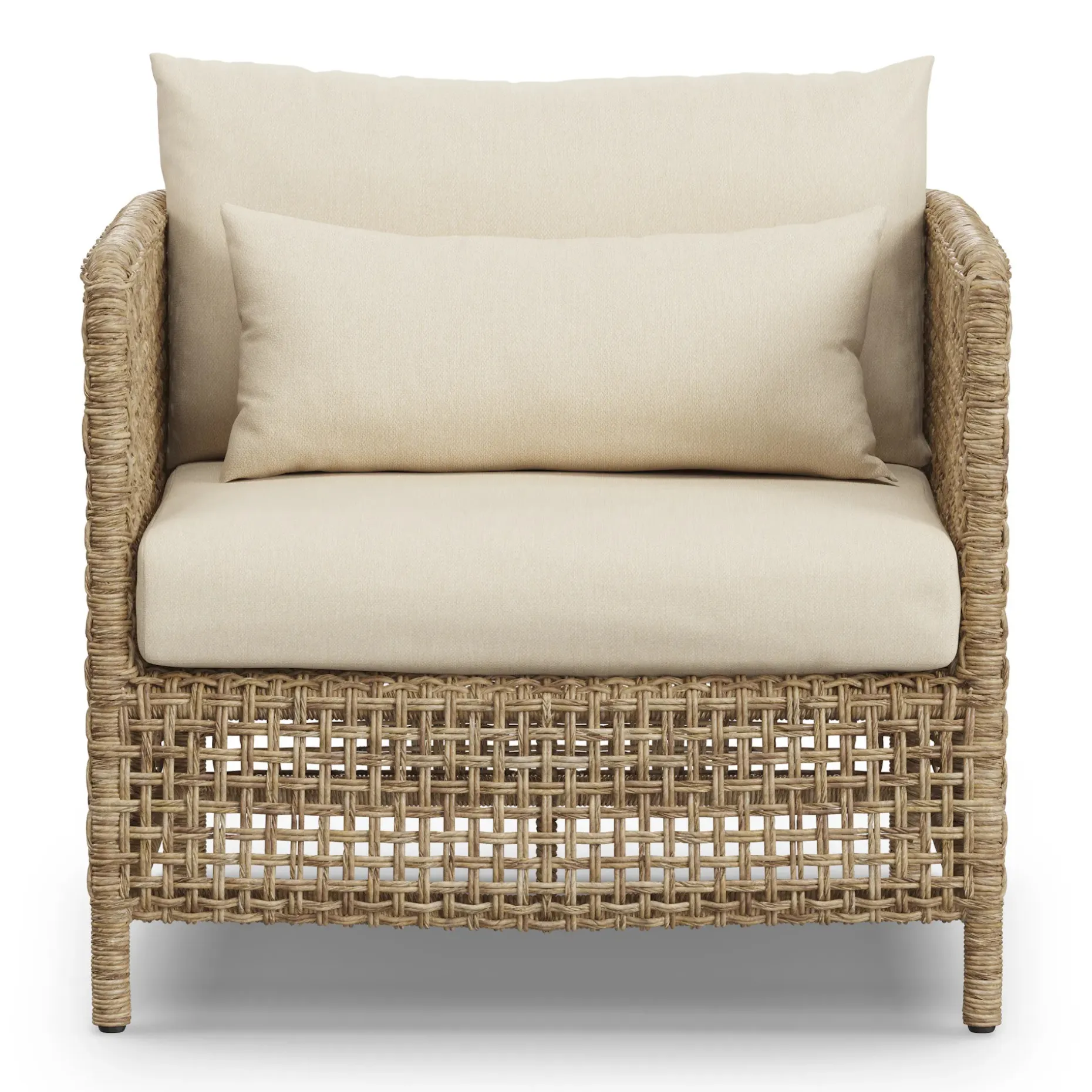 Robbi 32.5" Outdoor Lounge Chair - Dravite Ivory