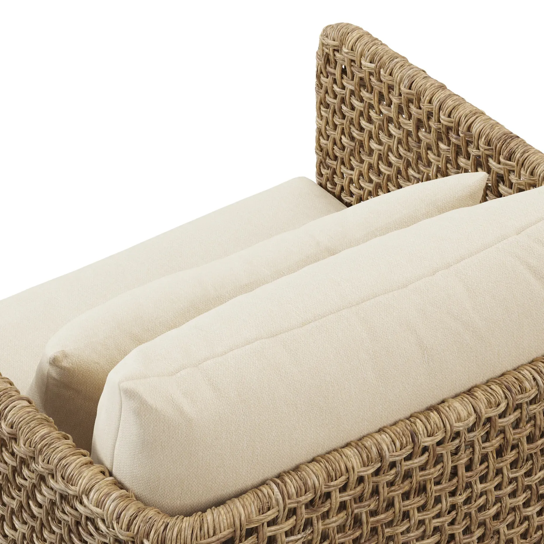 Robbi 32.5" Outdoor Lounge Chair Set - Dravite Ivory
