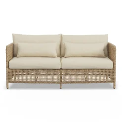Robbi 67.25" Outdoor Loveseat - Dravite Ivory