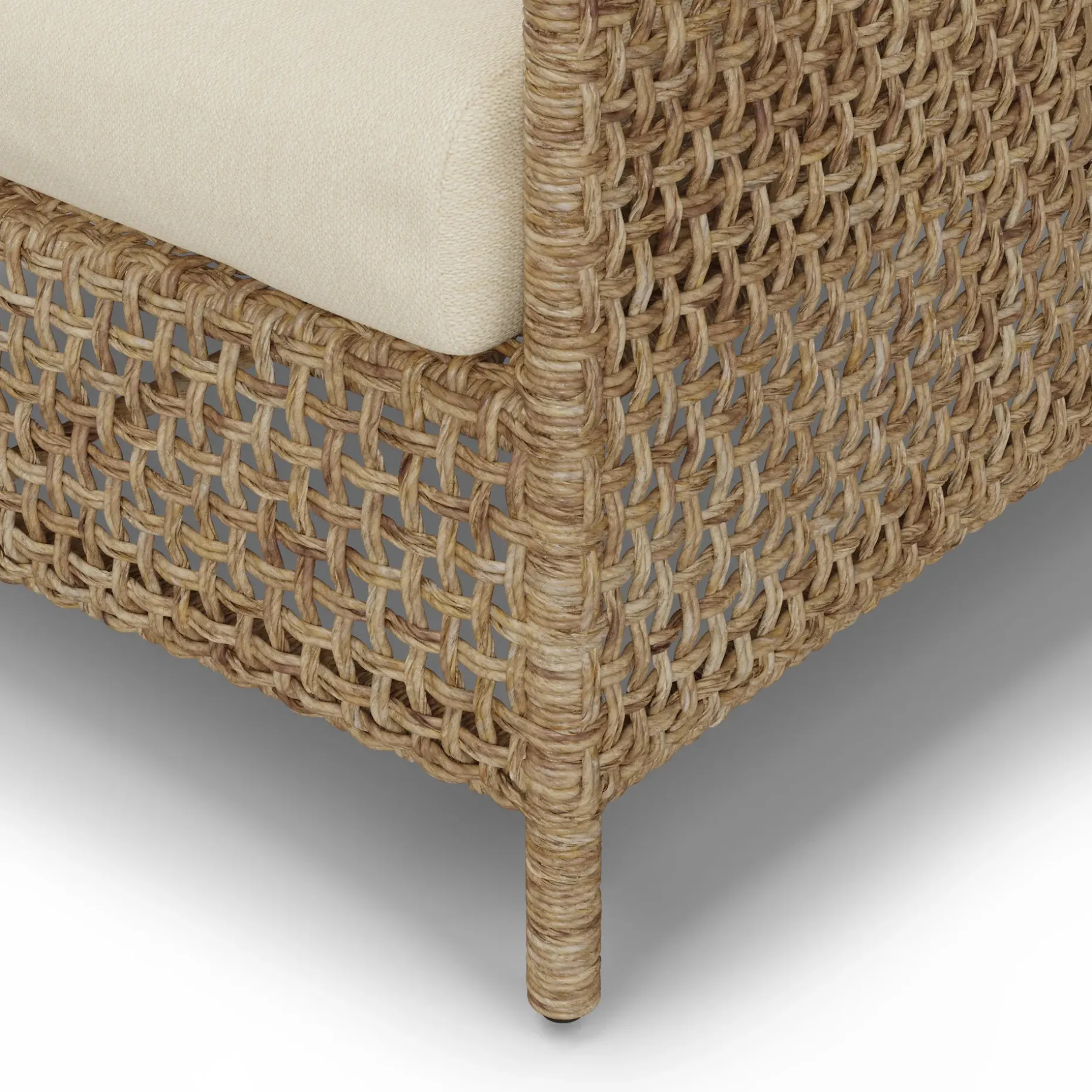 Robbi 67.25" Outdoor Loveseat - Dravite Ivory