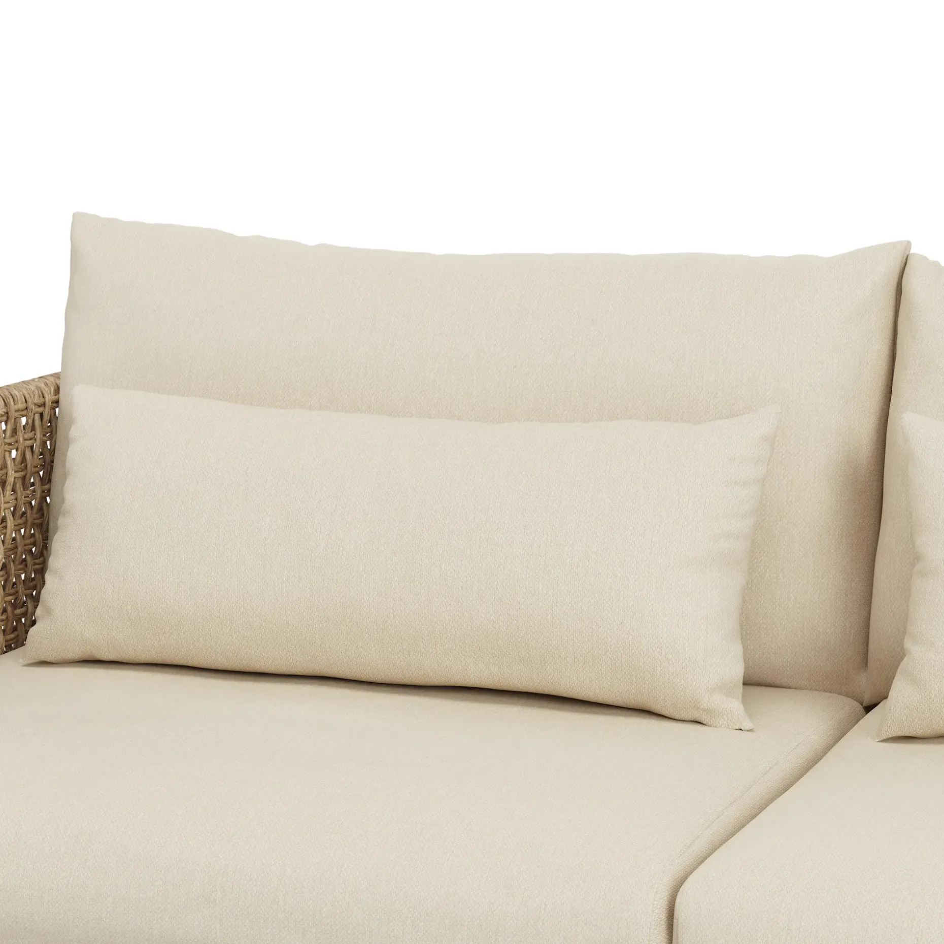 Robbi 67.25" Outdoor Loveseat - Dravite Ivory
