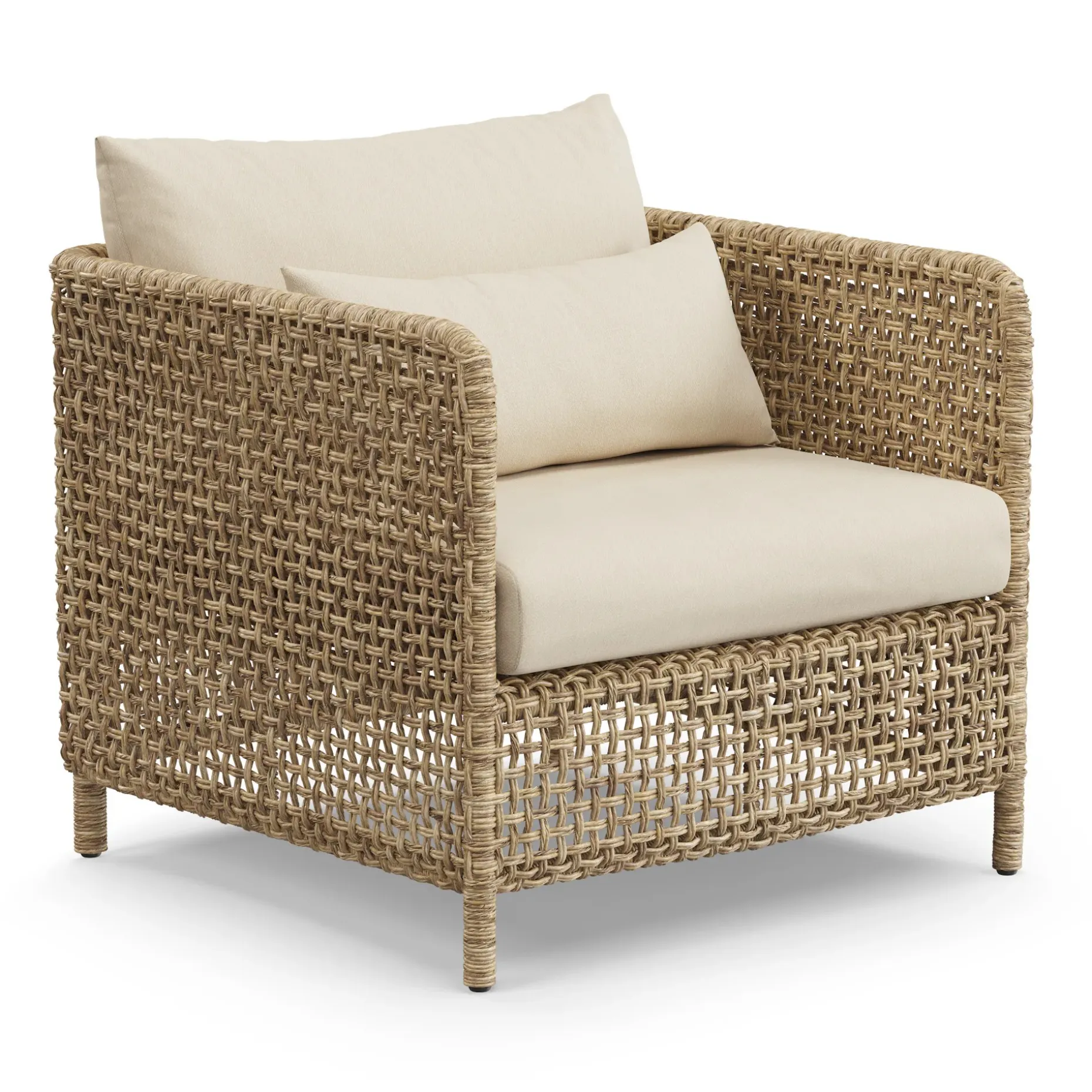 Robbi 67.25" Outdoor Loveseat Set - Dravite Ivory