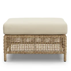 Robbi 29" Outdoor Ottoman - Dravite Ivory