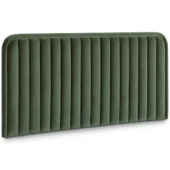 Rolph King Velvet Headboard - Plush Pacific Green