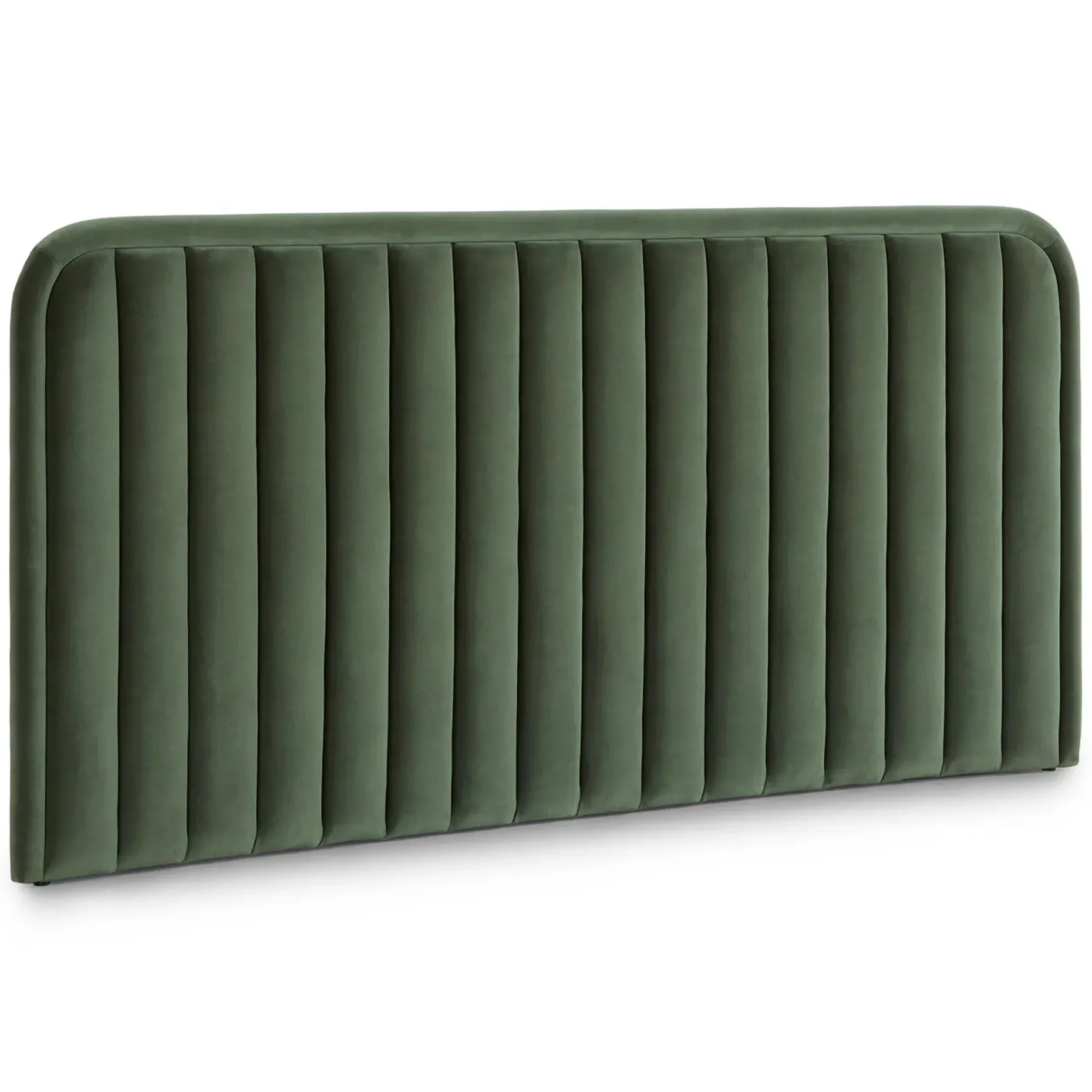 Rolph King Velvet Headboard - Plush Pacific Green