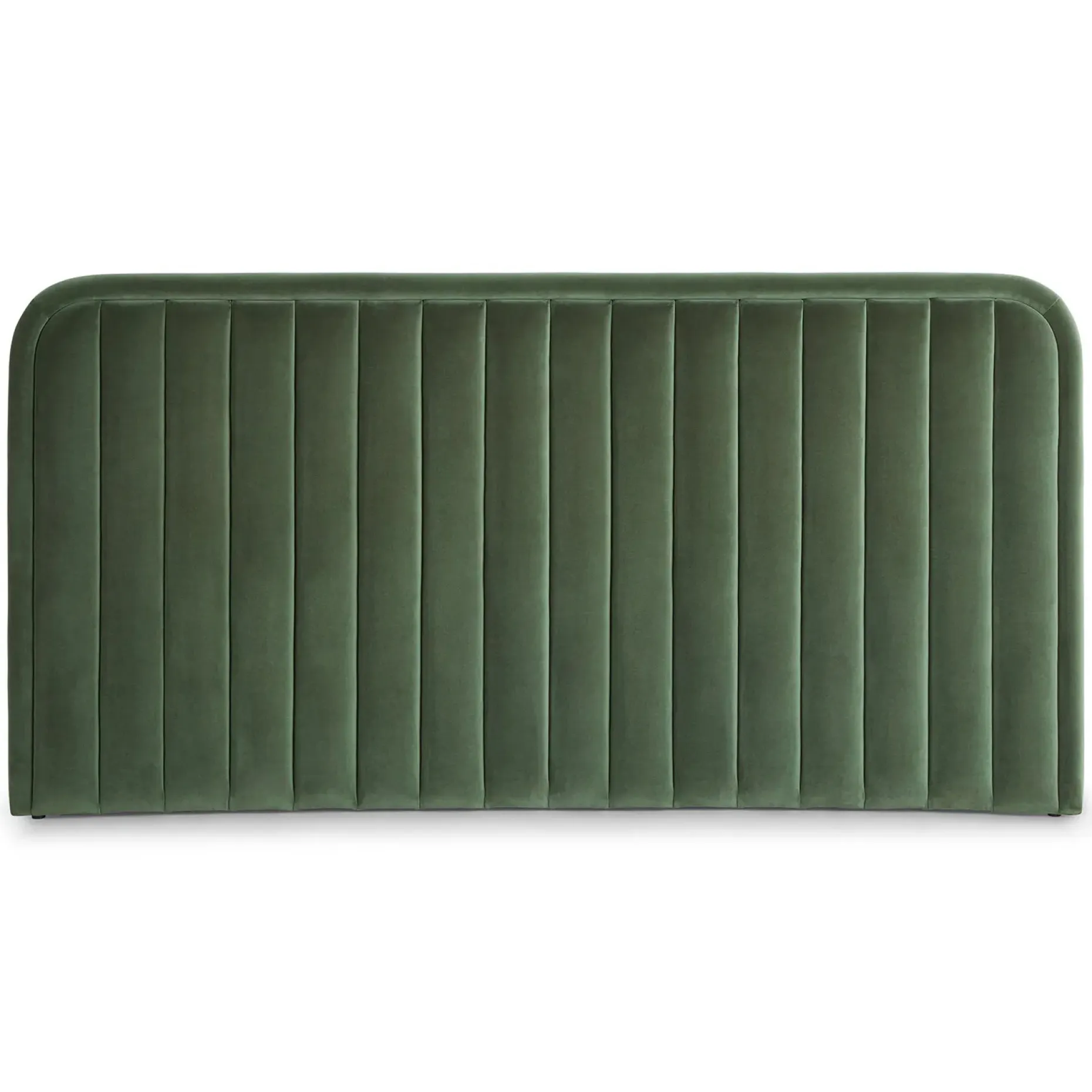 Rolph King Velvet Headboard - Plush Pacific Green