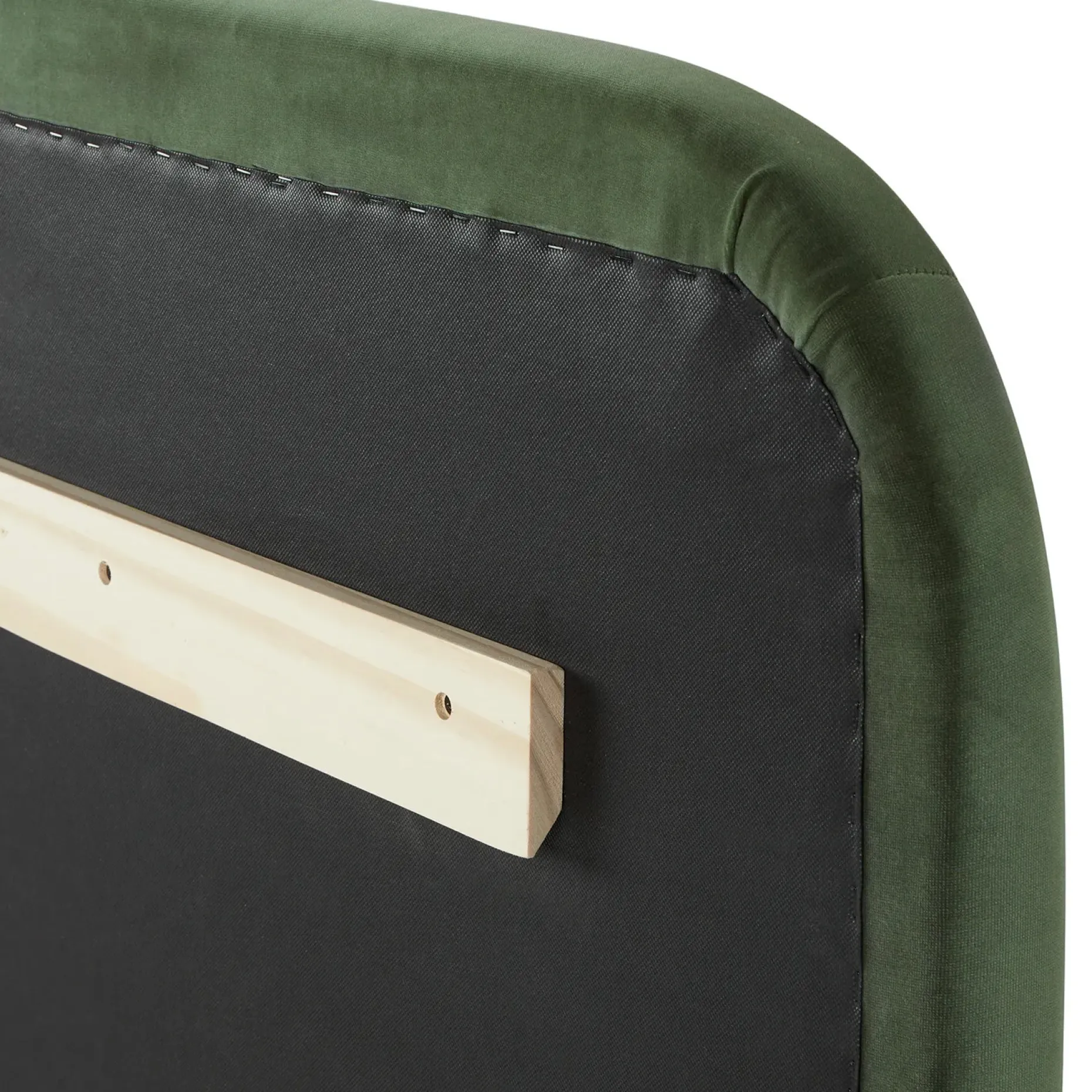 Rolph King Velvet Headboard - Plush Pacific Green
