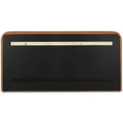 Rolph King Velvet Headboard - Plush Pacific Rust