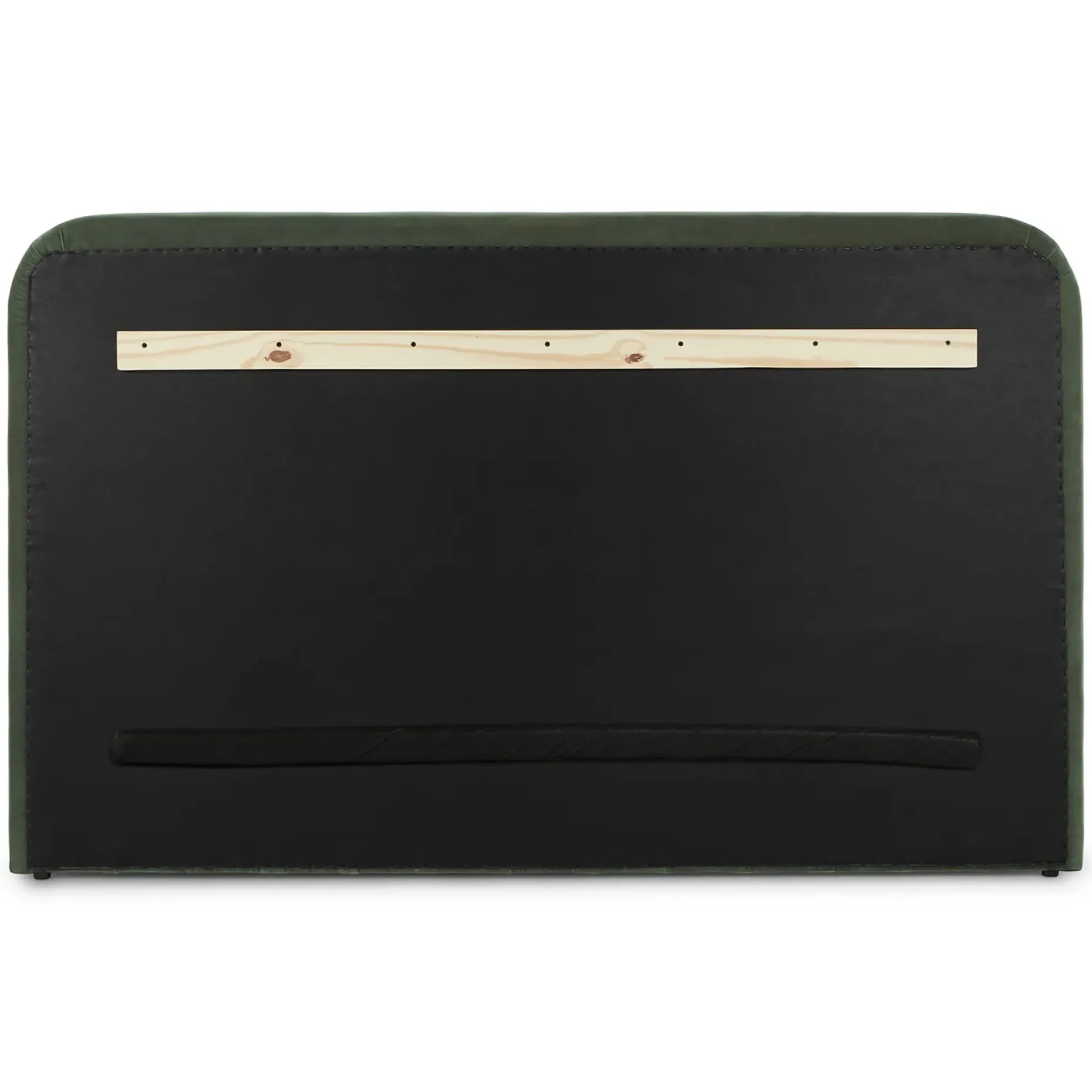 Rolph Queen Velvet Headboard - Plush Pacific Green