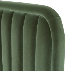 Rolph Queen Velvet Headboard - Plush Pacific Green
