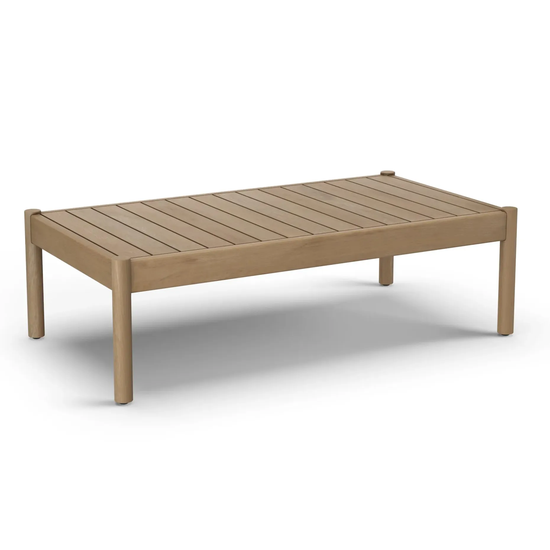 Rosa 47" Outdoor Coffee Table - Light Eucalyptus