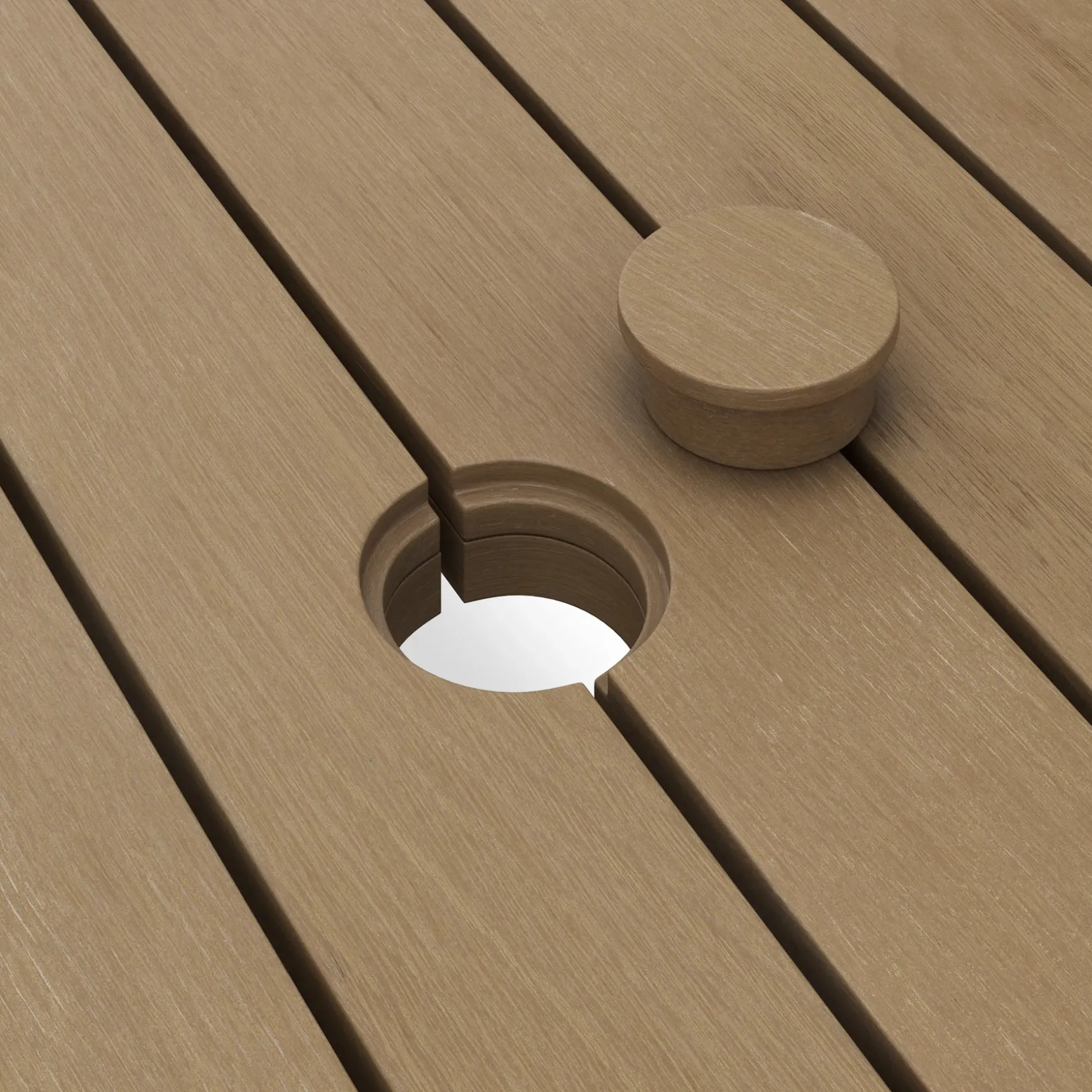 Rosa 75" Outdoor Dining Table - Light Eucalyptus