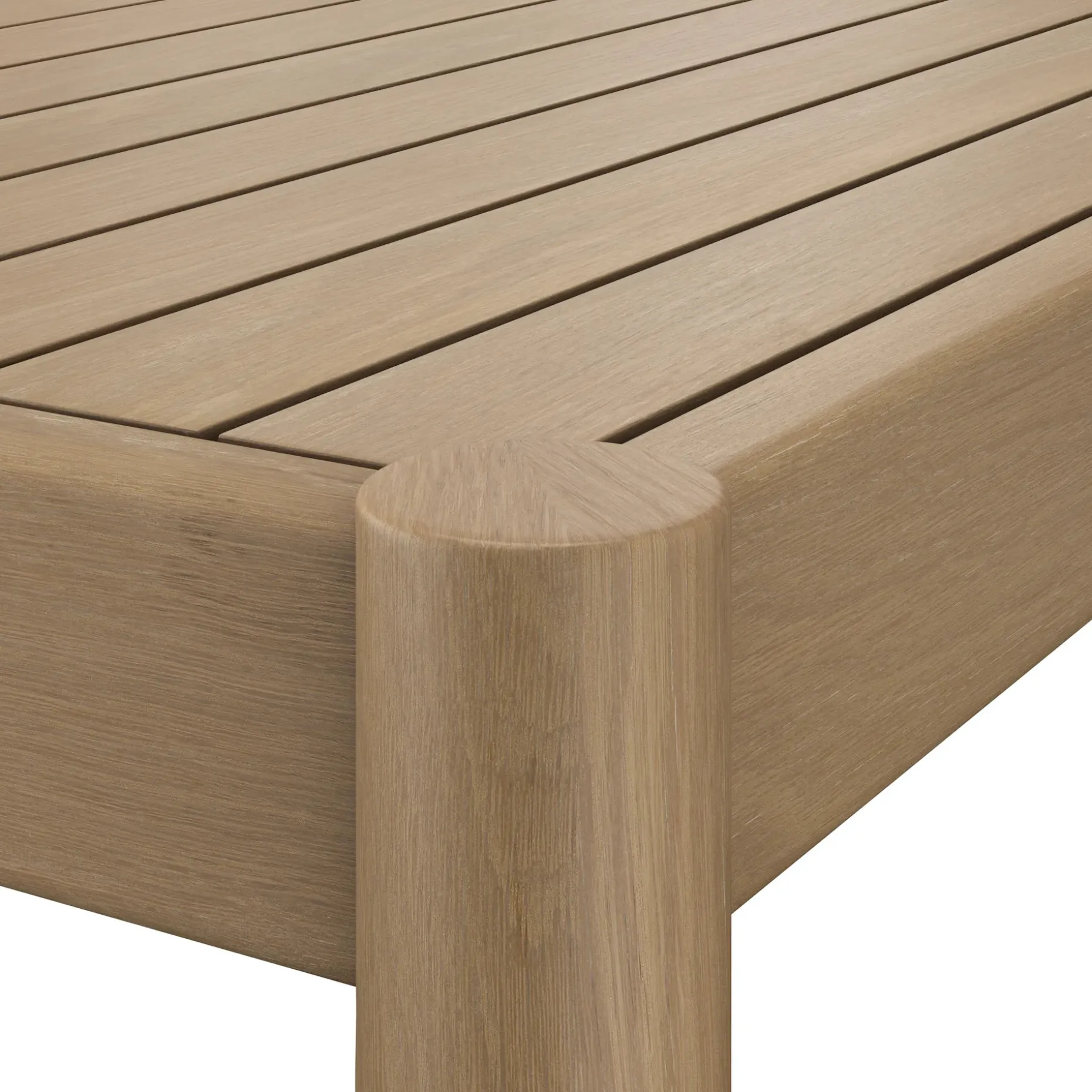 Rosa 75" Outdoor Dining Table - Light Eucalyptus