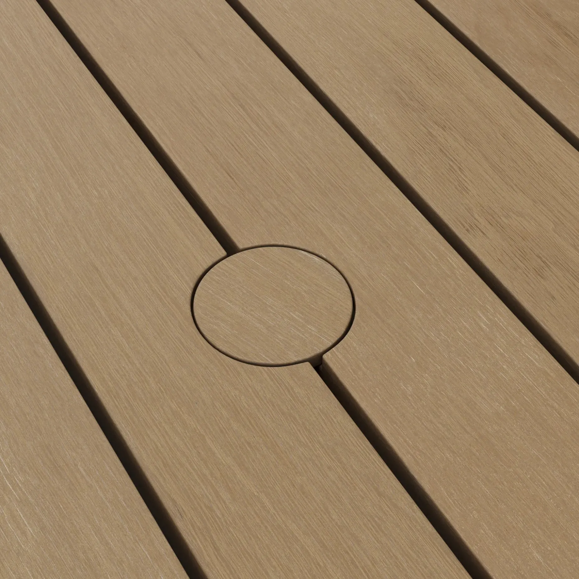 Rosa 75" Outdoor Dining Table - Light Eucalyptus