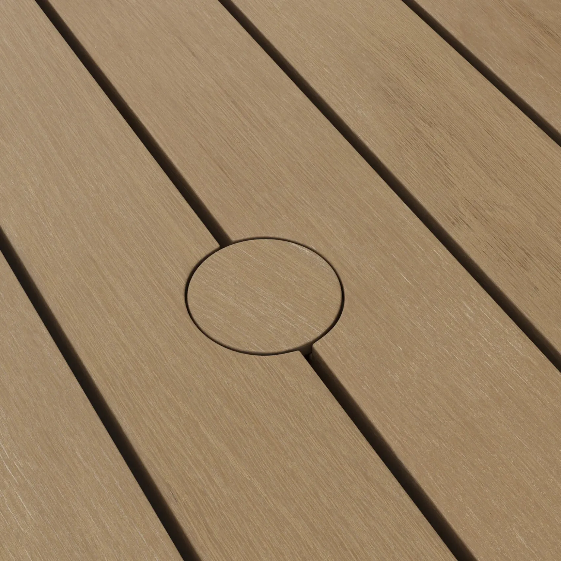 Rosa 75" Outdoor Dining Table Set - Light Eucalyptus