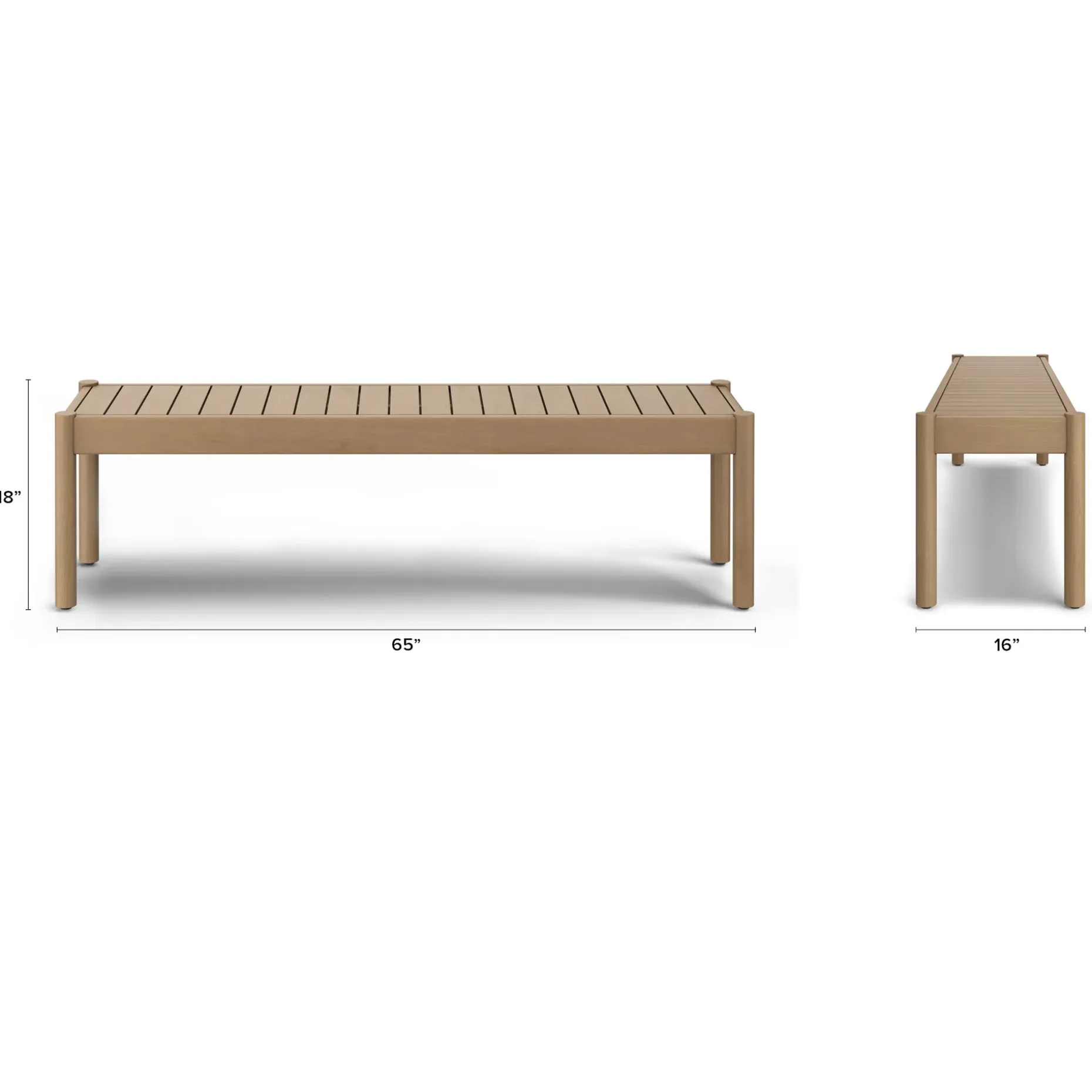 Rosa 75" Outdoor Dining Table Set - Light Eucalyptus