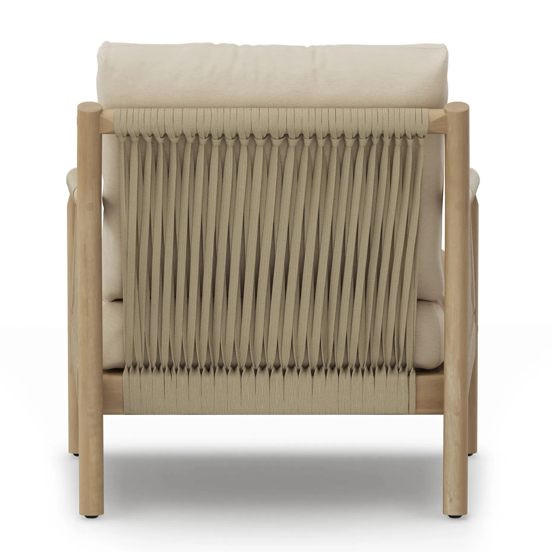 Rosa 34.5" Outdoor Lounge Chair - Dravite Ivory