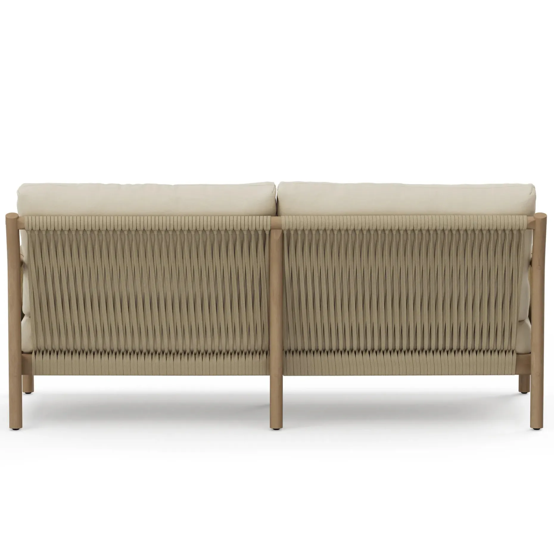 Rosa 80" Outdoor Sofa Lounge Set - Dravite Ivory