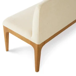 Rosin 53" Armless Banquette - Natural Oak and Sand Ivory