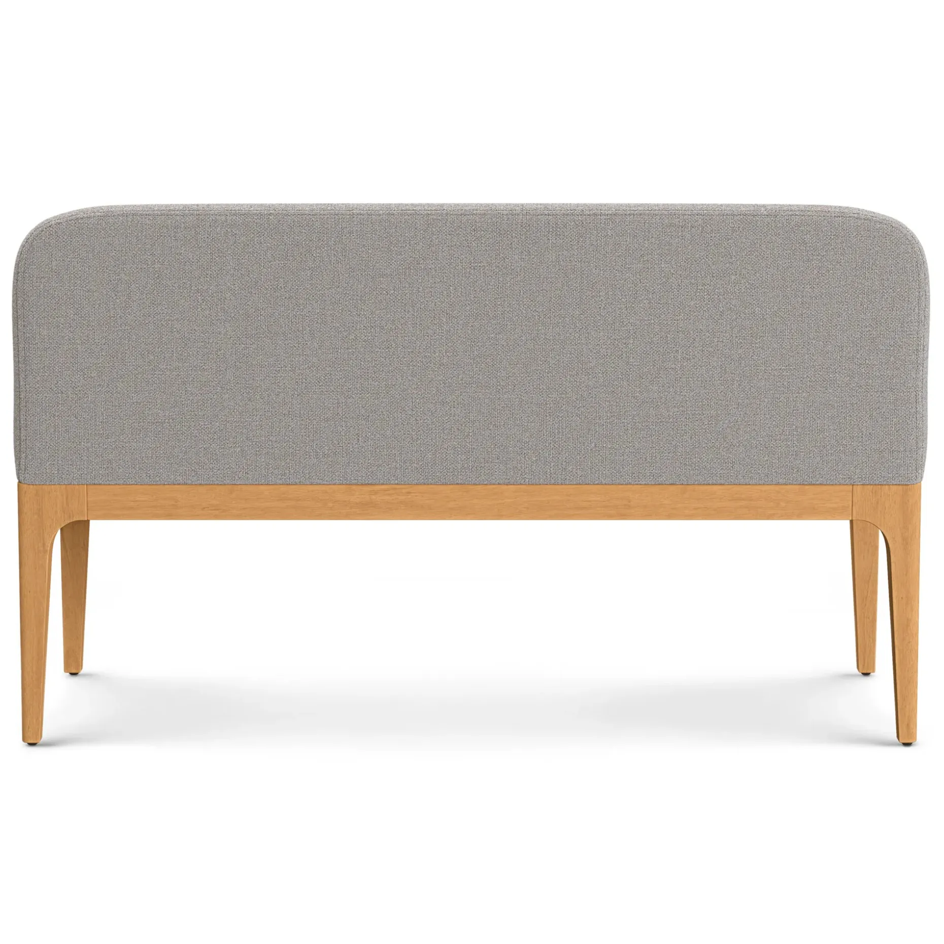 Rosin 53" Armless Banquette - Natural Oak and Hestia Gray