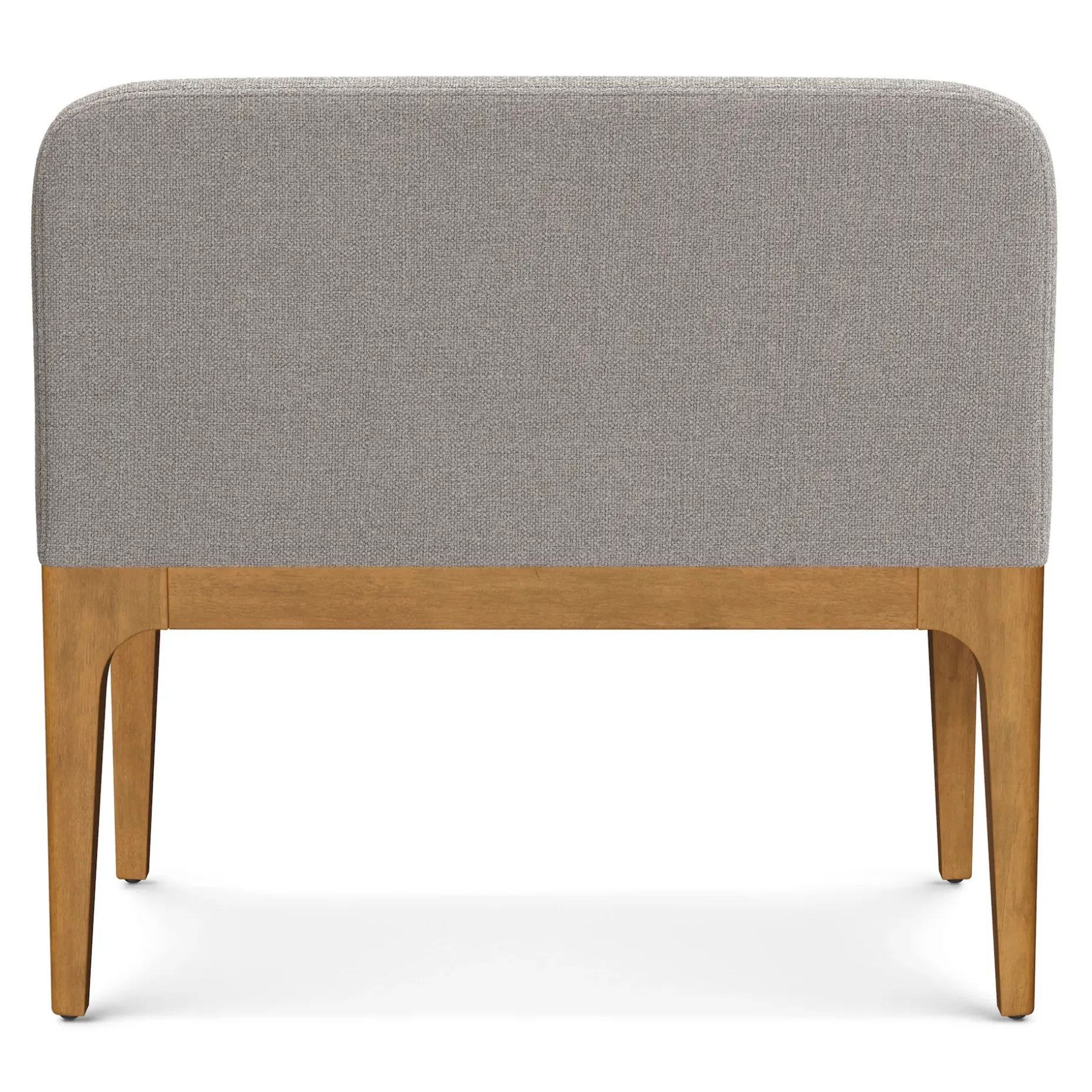 Rosin 34" Armless Banquette - Smoked Oak and Hestia Gray