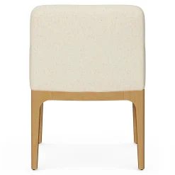 Rosin Dining Armchair - Natural Oak and Sand Ivory