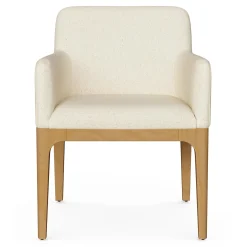 Rosin Dining Armchair - Natural Oak and Sand Ivory