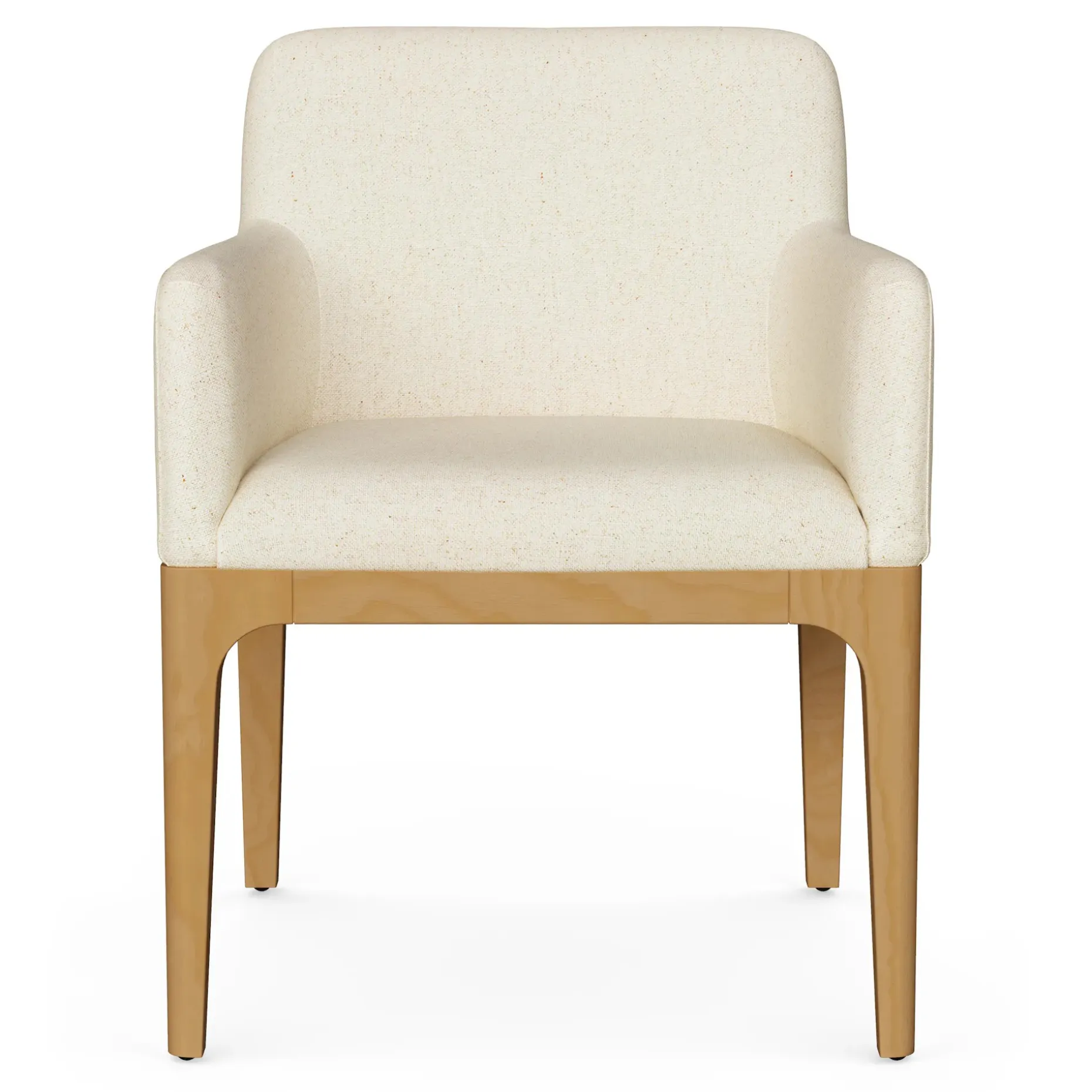Rosin Dining Armchair - Natural Oak and Sand Ivory