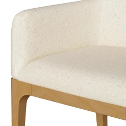 Rosin Dining Armchair - Natural Oak and Sand Ivory