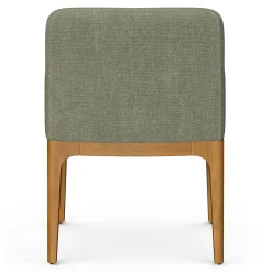 Rosin Dining Armchair - Smoked Oak and Welsh Green