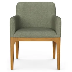 Rosin Dining Armchair - Smoked Oak and Welsh Green